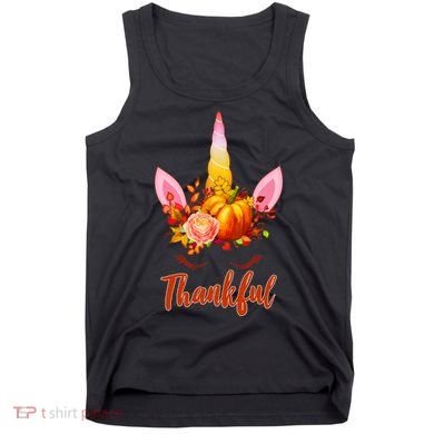 Thankful Unicorn Autumn Tank Top
