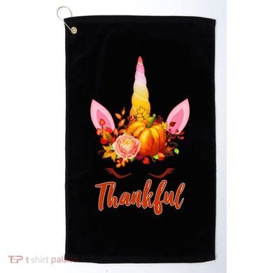 Thankful Unicorn Autumn Golf Towel