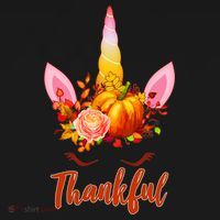 Thankful Unicorn Autumn Women's Long Sleeve Shirt thumb 2