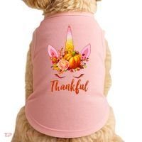 Thankful Unicorn Autumn Doggie Tank thumb 0