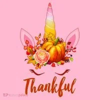 Thankful Unicorn Autumn Doggie Tank thumb 4