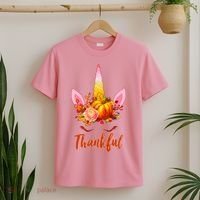 Thankful Unicorn Autumn T-Shirt thumb 2