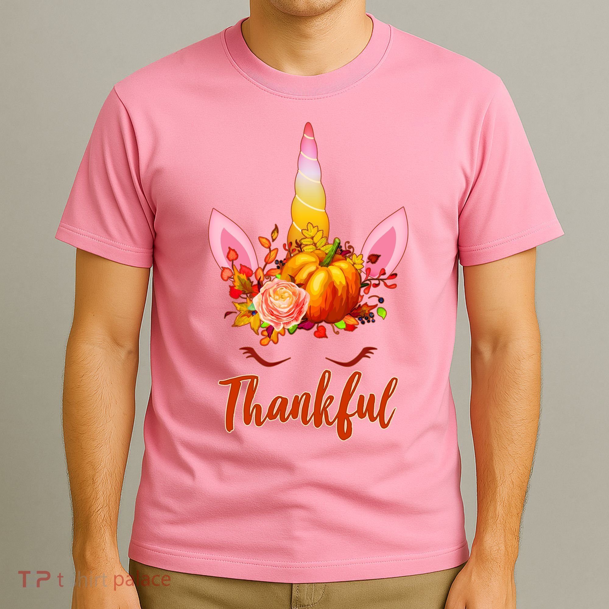 Thankful Unicorn Autumn T-Shirt