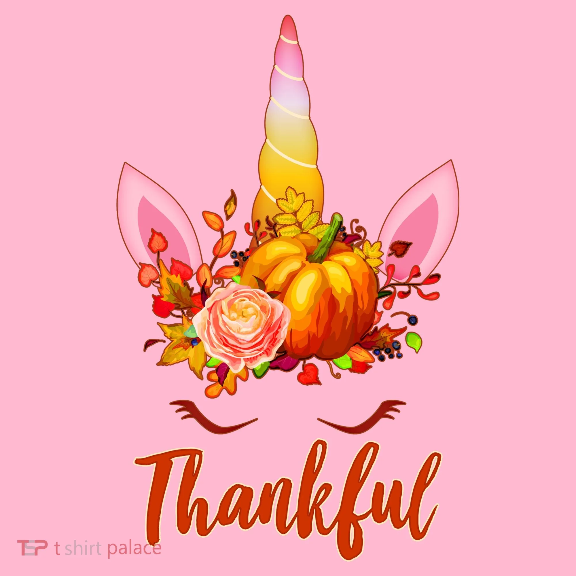 Thankful Unicorn Autumn Coaster
