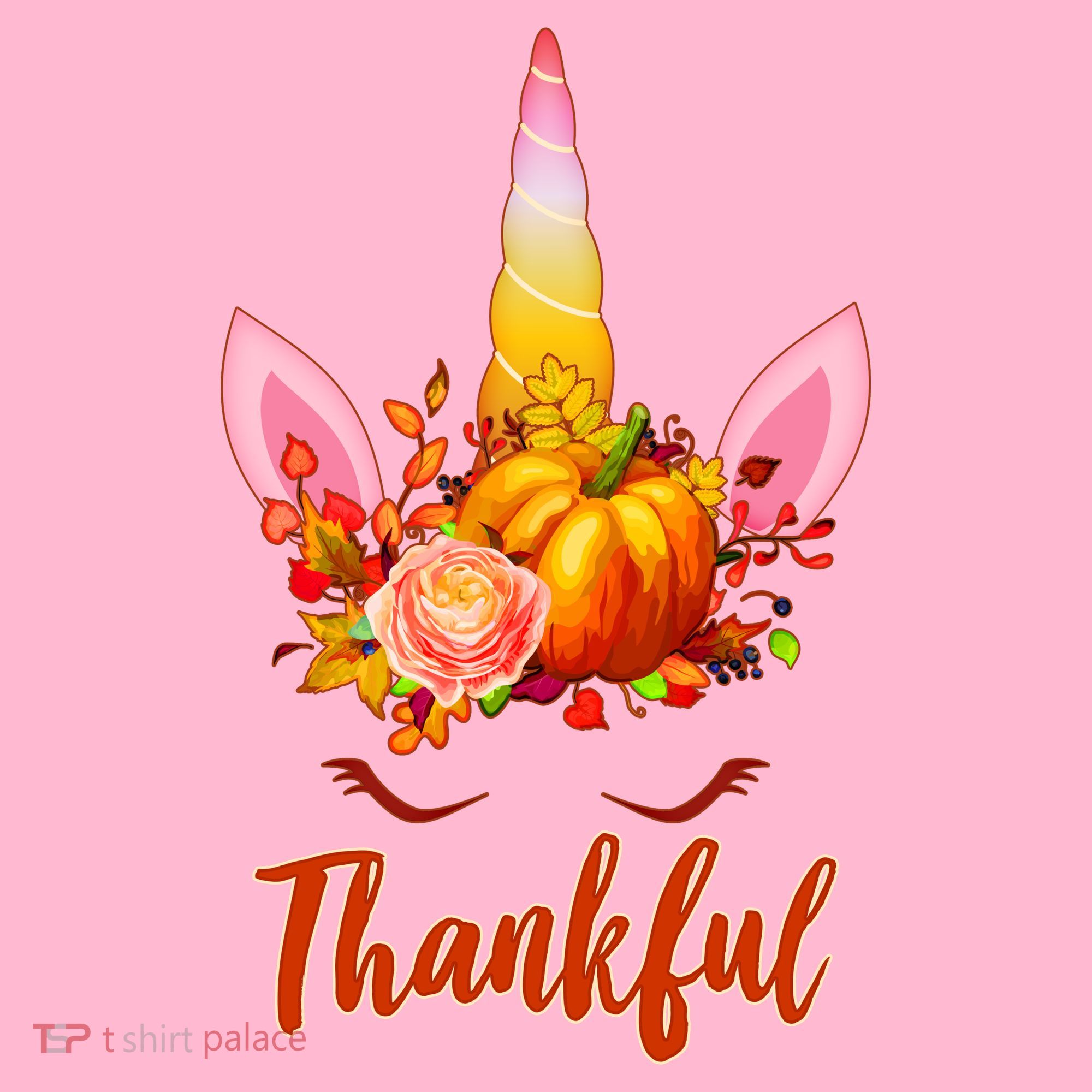 Thankful Unicorn Autumn Mousepad