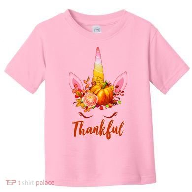 Thankful Unicorn Autumn Toddler T-Shirt