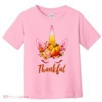 Thankful Unicorn Autumn Toddler T-Shirt thumb 0
