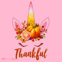 Thankful Unicorn Autumn Kids Hoodie thumb 5