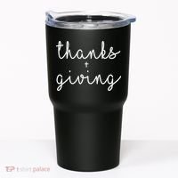 Thanks Plus Giving Cute Thanksgiving Tumbler thumb 0