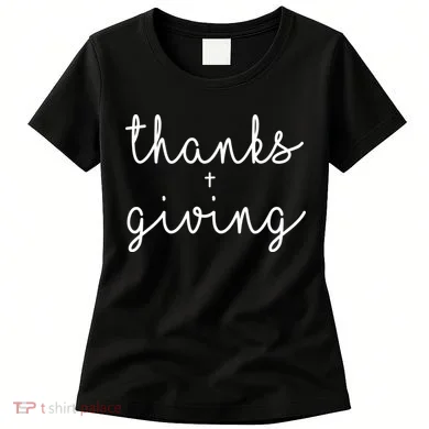 Thanks Plus Giving Cute Thanksgiving Women's T-Shirt