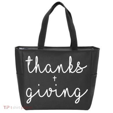 Thanks Plus Giving Cute Thanksgiving Tote Bag