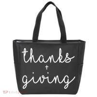Thanks Plus Giving Cute Thanksgiving Tote Bag thumb 0