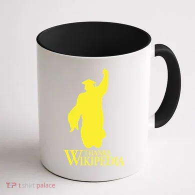 Thanks Wikipedia Coffee Mug back