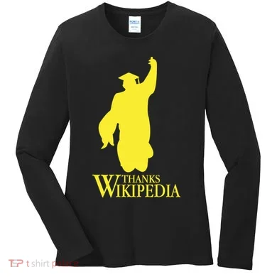 Thanks Wikipedia Women's Long Sleeve Shirt