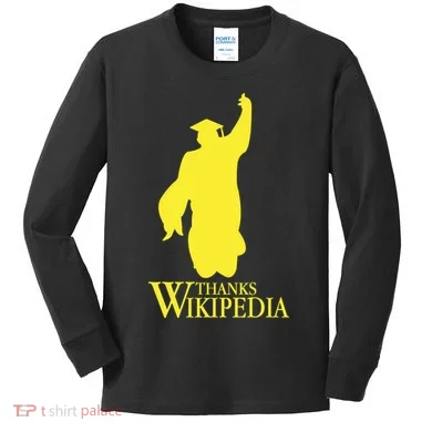 Thanks Wikipedia Kids Long Sleeve Shirt