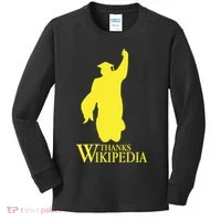 Thanks Wikipedia Kids Long Sleeve Shirt thumb 0
