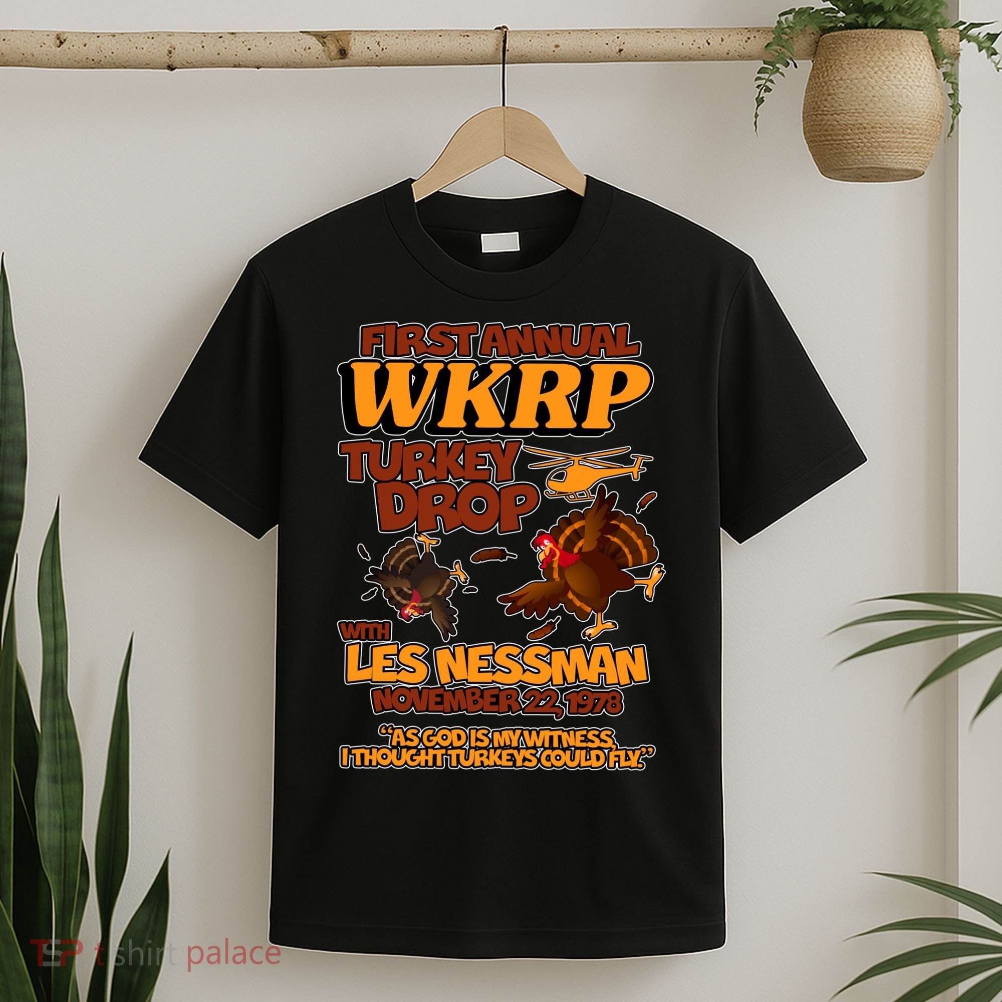 Thanksgiving 1st Annual WKRP Turkey Drop T-Shirt