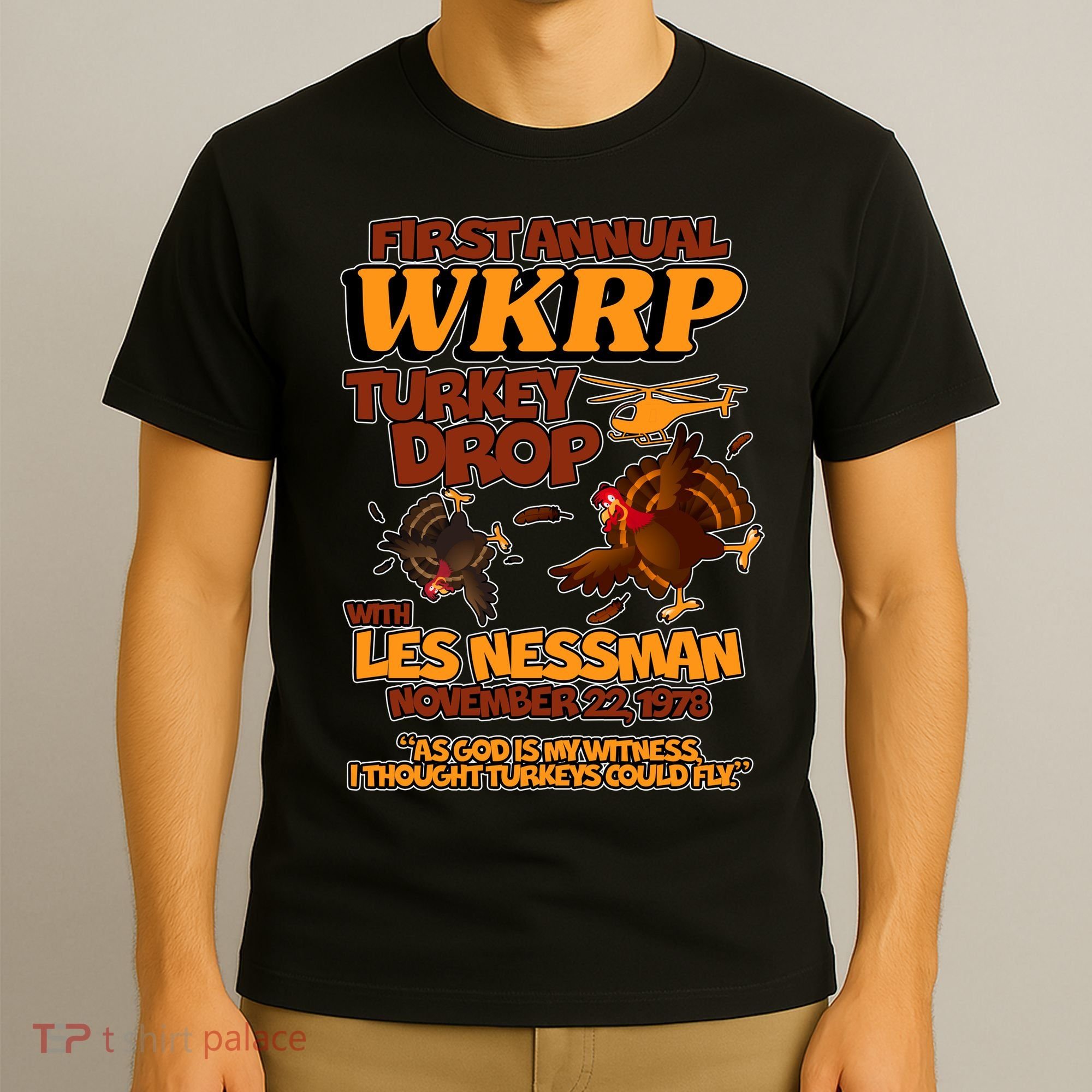 Thanksgiving 1st Annual WKRP Turkey Drop T-Shirt