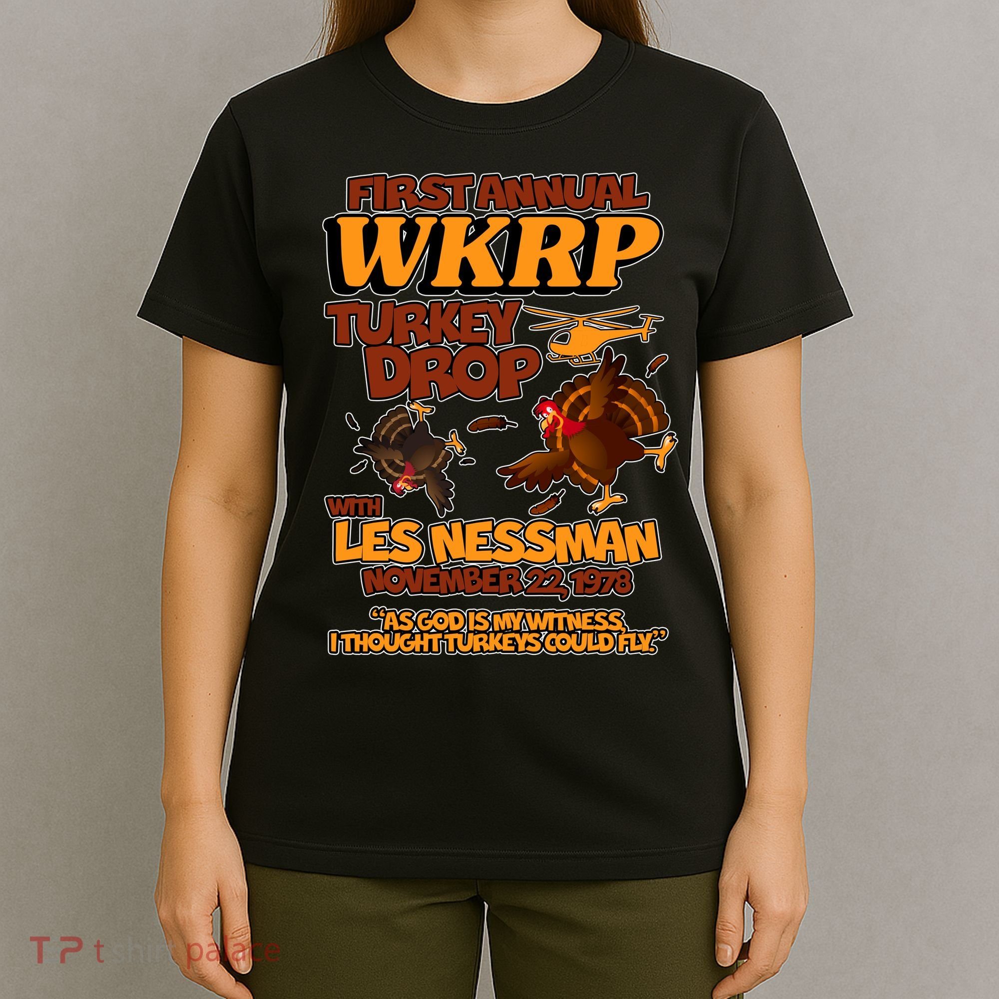 Thanksgiving 1st Annual WKRP Turkey Drop T-Shirt