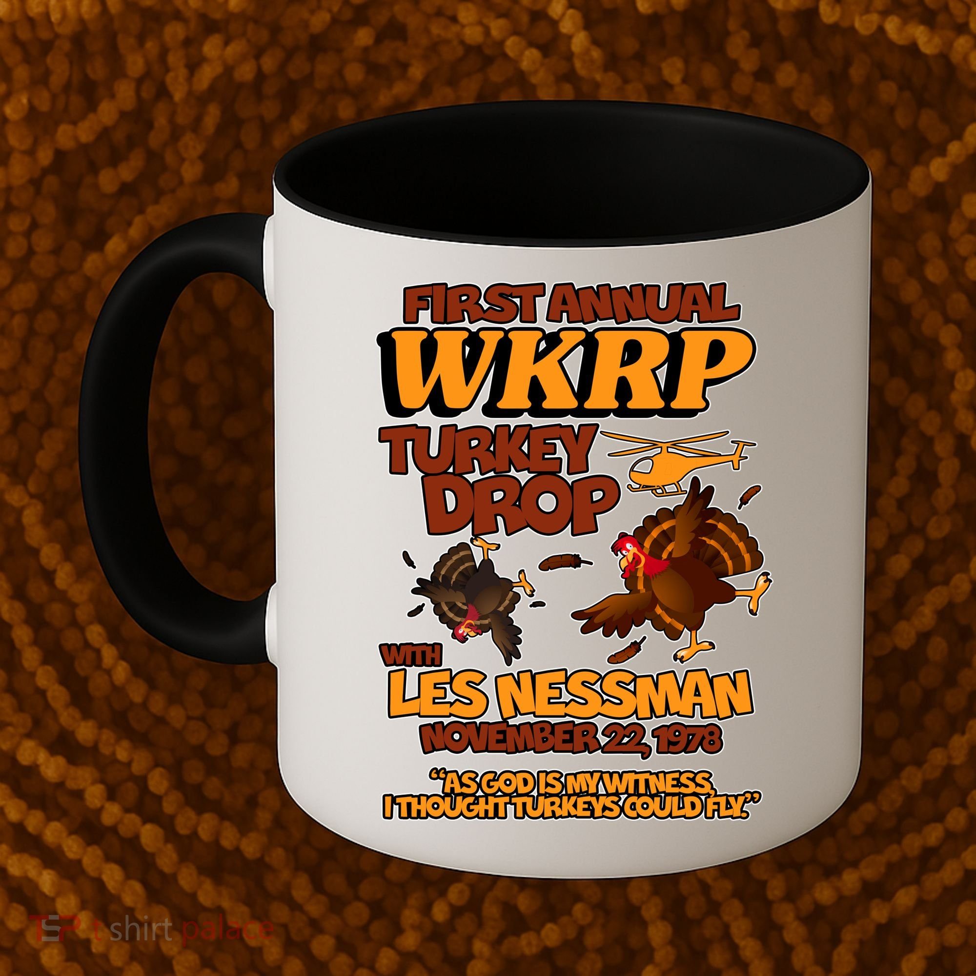 Thanksgiving 1st Annual WKRP Turkey Drop Coffee Mug
