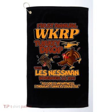 Thanksgiving 1st Annual WKRP Turkey Drop Golf Towel