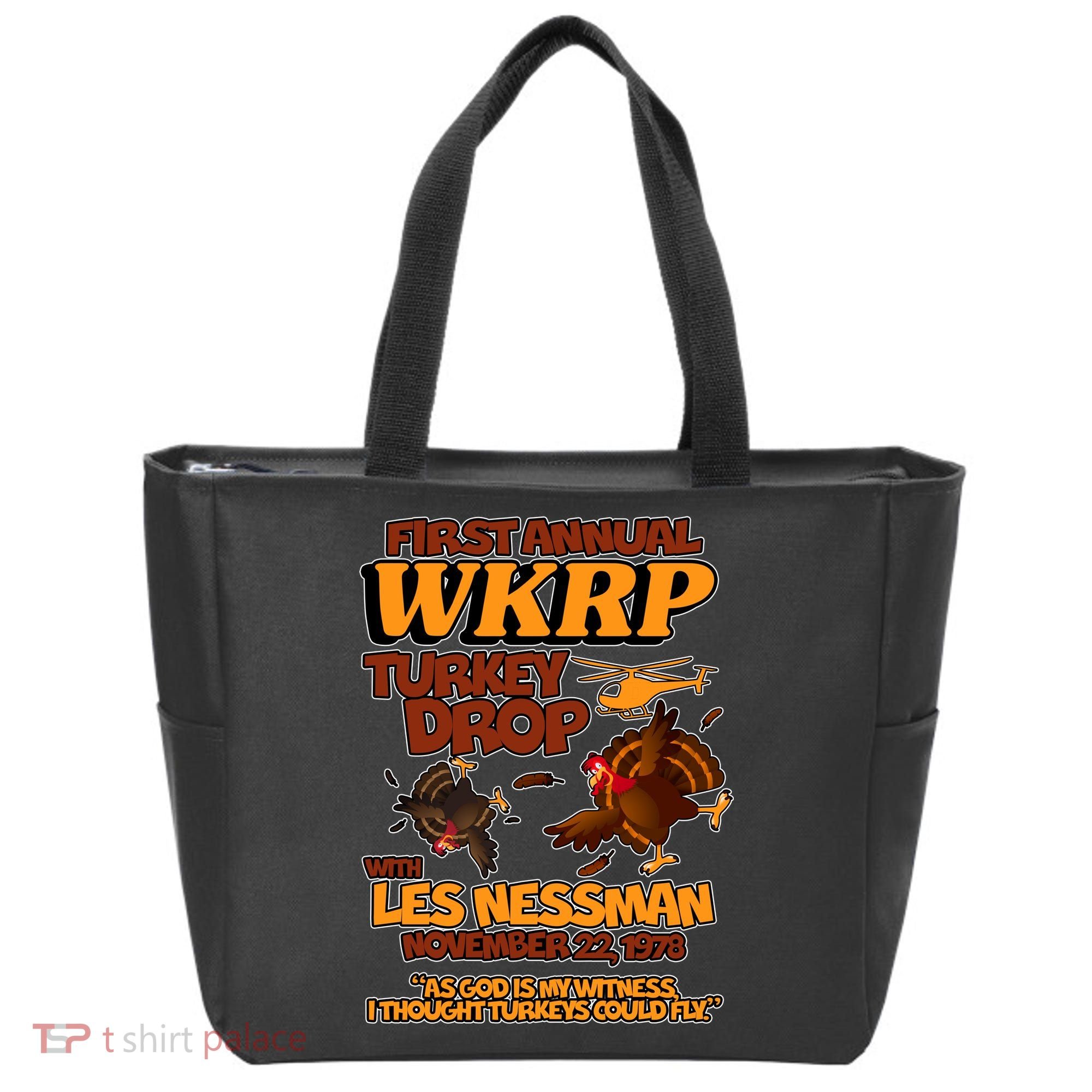 Thanksgiving 1st Annual WKRP Turkey Drop Tote Bag