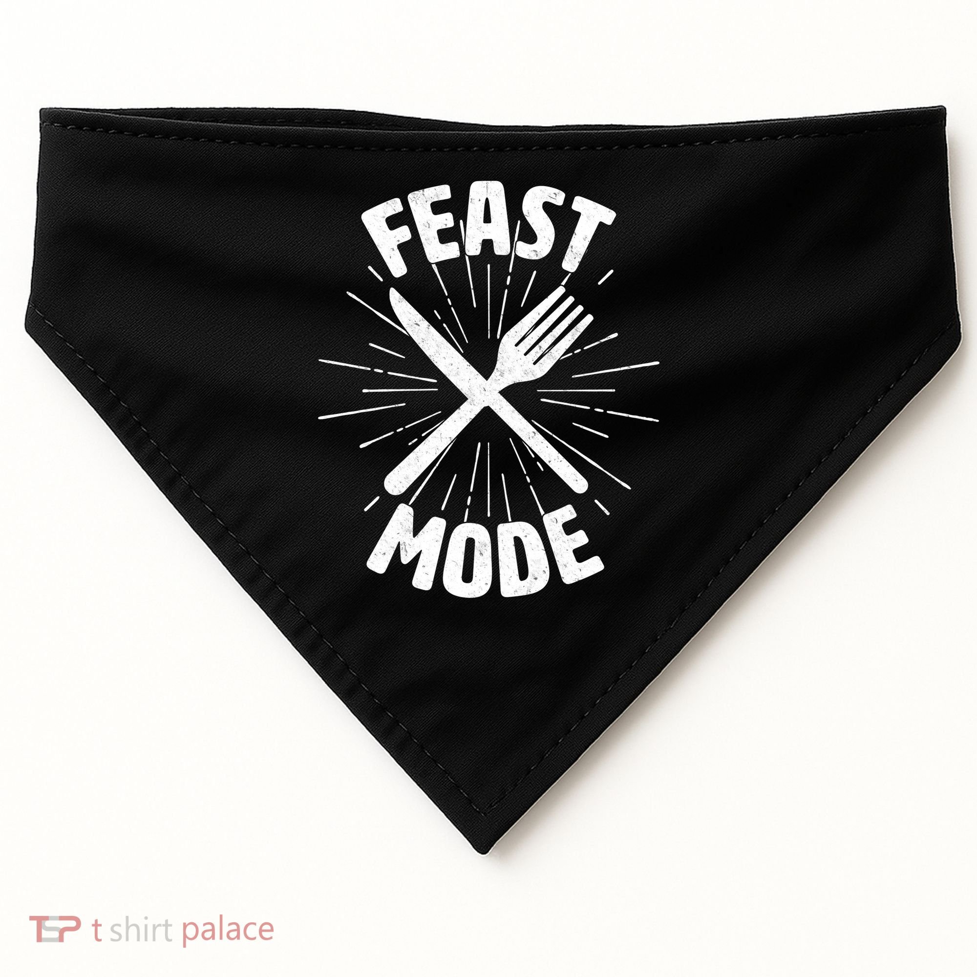 Thanksgiving And Christmas Feast Mode USA-Made Doggie Bandana