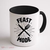 Thanksgiving And Christmas Feast Mode Coffee Mug thumb 1