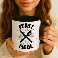 Thanksgiving And Christmas Feast Mode Coffee Mug thumb 3