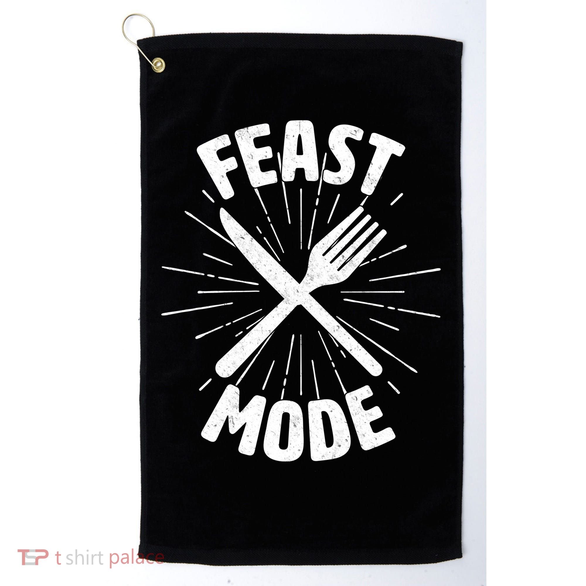 Thanksgiving And Christmas Feast Mode Golf Towel