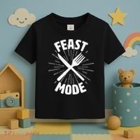 Thanksgiving And Christmas Feast Mode Toddler T-Shirt thumb 3