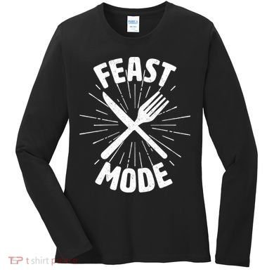 Thanksgiving And Christmas Feast Mode Women's Long Sleeve Shirt