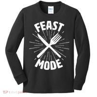Thanksgiving And Christmas Feast Mode Kids Long Sleeve Shirt thumb 0