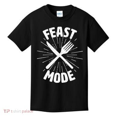 Thanksgiving And Christmas Feast Mode Kids T-Shirt