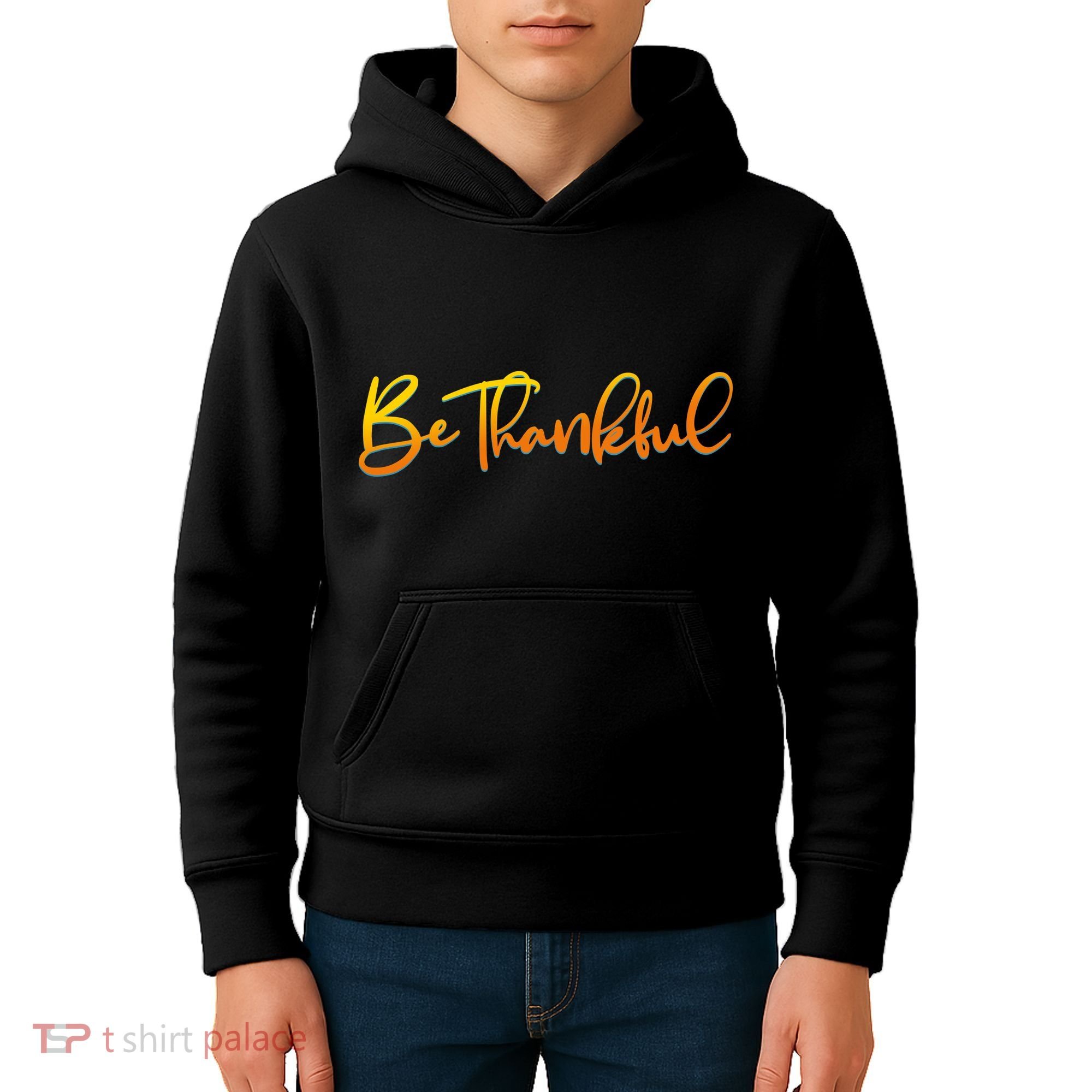 Thanksgiving Be Thankful  Kids Hoodie