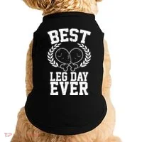 Thanksgiving Best Leg Day Ever Doggie Tank thumb 0