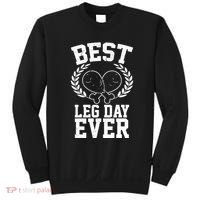 Thanksgiving Best Leg Day Ever Sweatshirt thumb 0
