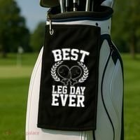 Thanksgiving Best Leg Day Ever Golf Towel thumb 2