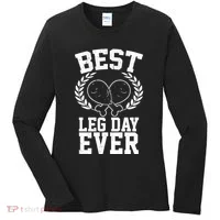 Thanksgiving Best Leg Day Ever Women's Long Sleeve Shirt thumb 0