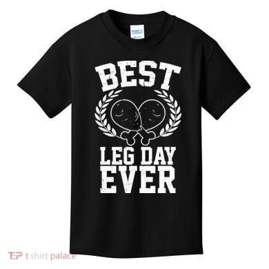 Thanksgiving Best Leg Day Ever Kids T-Shirt