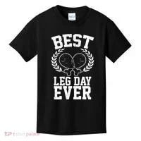 Thanksgiving Best Leg Day Ever Kids T-Shirt thumb 0
