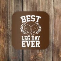Thanksgiving Best Leg Day Ever Coaster thumb 0