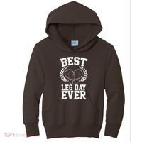 Thanksgiving Best Leg Day Ever Kids Hoodie thumb 0