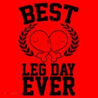 Thanksgiving Best Leg Day Ever Santa Hat thumb 1