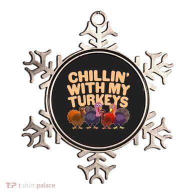 Thanksgiving Chillin' With My Turkeys Ornament