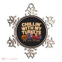 Thanksgiving Chillin' With My Turkeys Ornament thumb 0