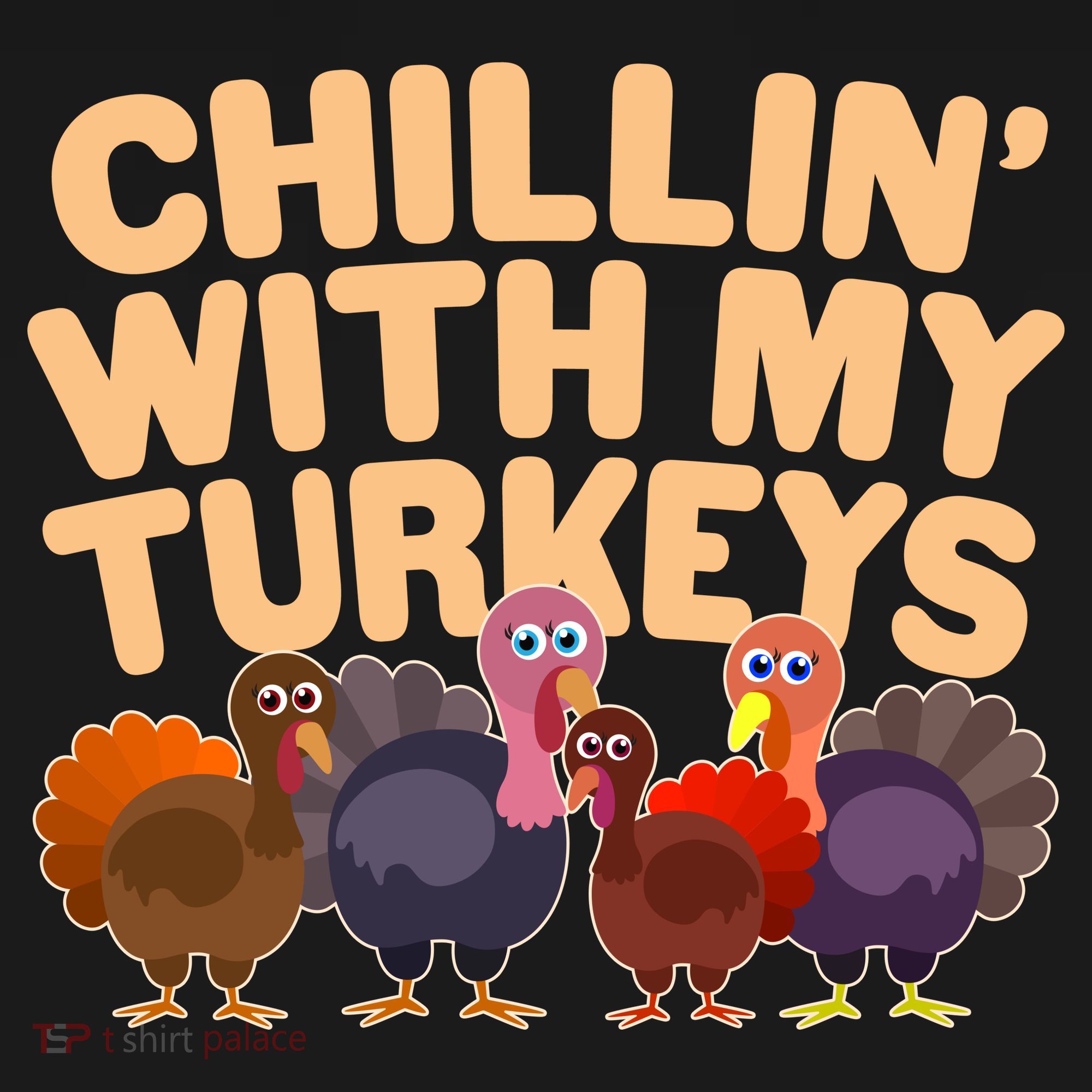 Thanksgiving Chillin' With My Turkeys Tote Bag