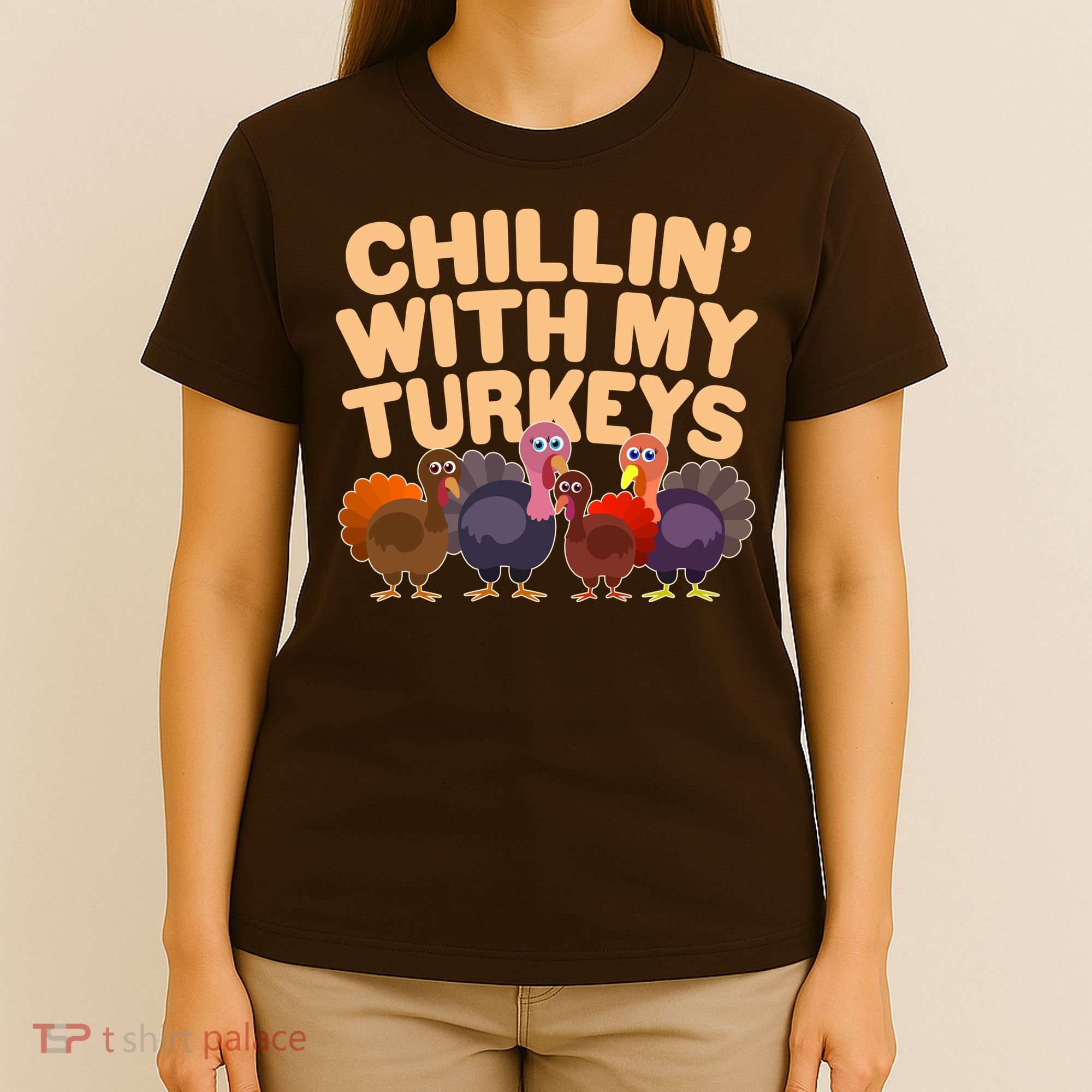 Thanksgiving Chillin' With My Turkeys T-Shirt