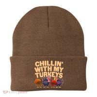 Thanksgiving Chillin' With My Turkeys Beanie thumb 0