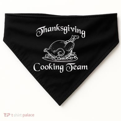 Thanksgiving Cooking Team USA-Made Doggie Bandana